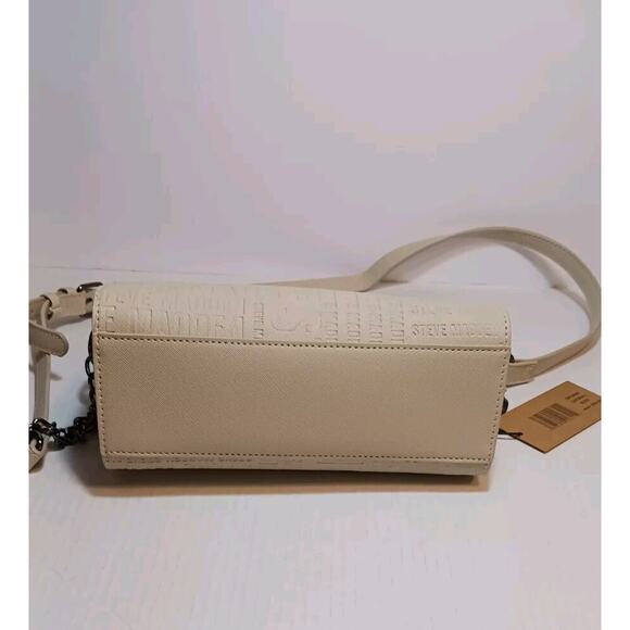 Steve Madden Women’s Handbag Oatmeal Blexie Crossbody Logo Purse NWT MSRP $58 - Picture 5 of 13